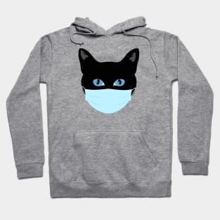 Black Cat Santa Mask 2020 Hoodie